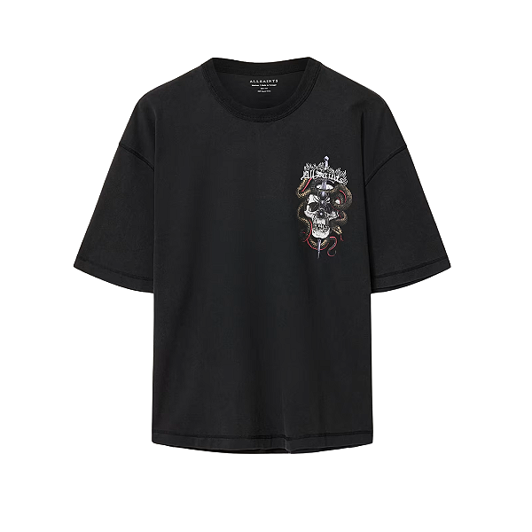 ALLSAINTS - Camiseta Araknid "Preto" -NOVO-
