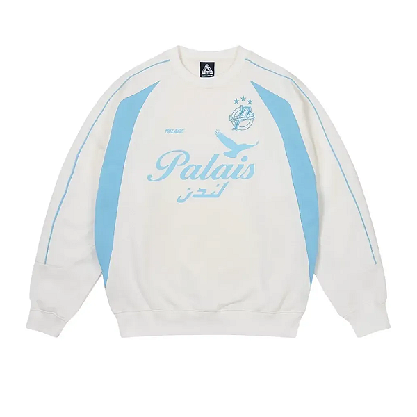 PALACE - Moletom Crewneck Palais Pro-Team "Branco" -NOVO-