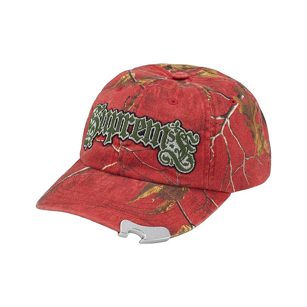 SUPREME - Boné Bottle Opener 6-Panel FW26 "Vermelho" -NOVO-