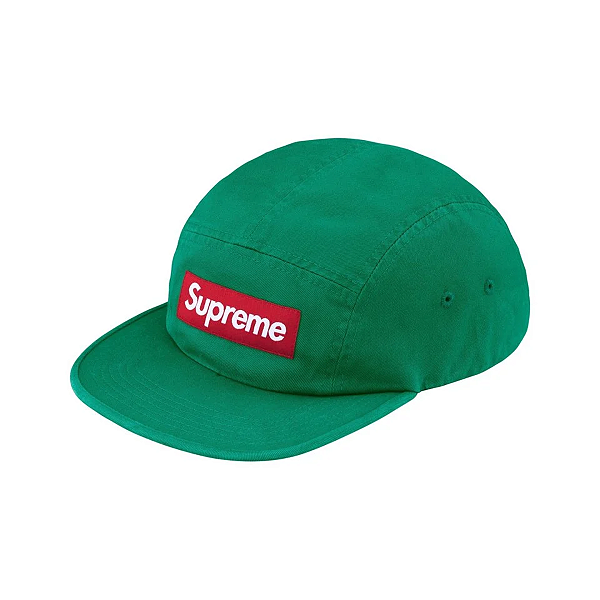 SUPREME - Boné Washed Chino Twill Camp FW26 "Verde" -NOVO-