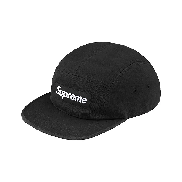 SUPREME - Boné Washed Chino Twill Camp FW26 "Preto" -NOVO-