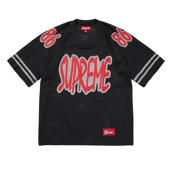 SUPREME - Camiseta Jersey Reflective Football FW26 "Preto" -NOVO-