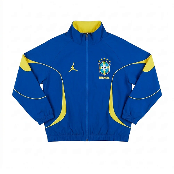 NIKE x JORDAN - Jaqueta Brasil Hino "Azul/Amarelo" -NOVO-