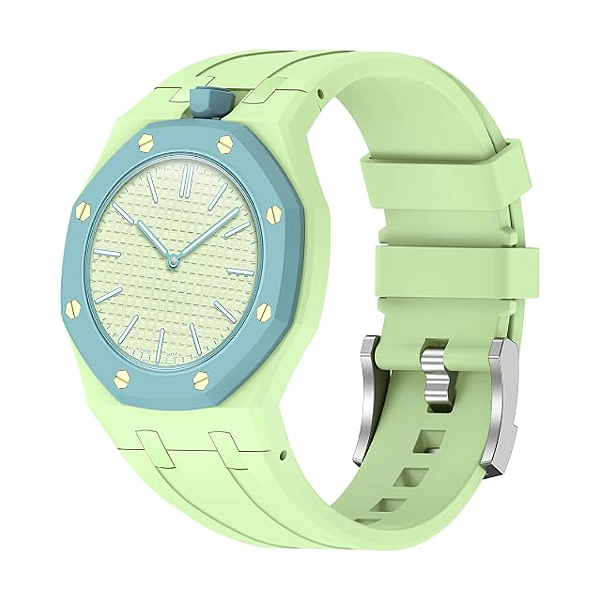 ALEVOECO - Pulseira Para Swatch x AP Royal Pop "Verde Claro" -NOVO-