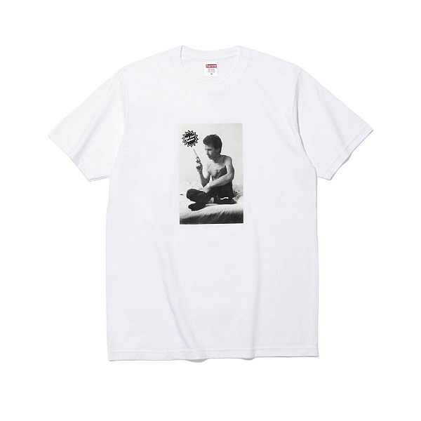 SUPREME x LARRY CLARK - Camiseta Gun FW26 "Branco" -NOVO-