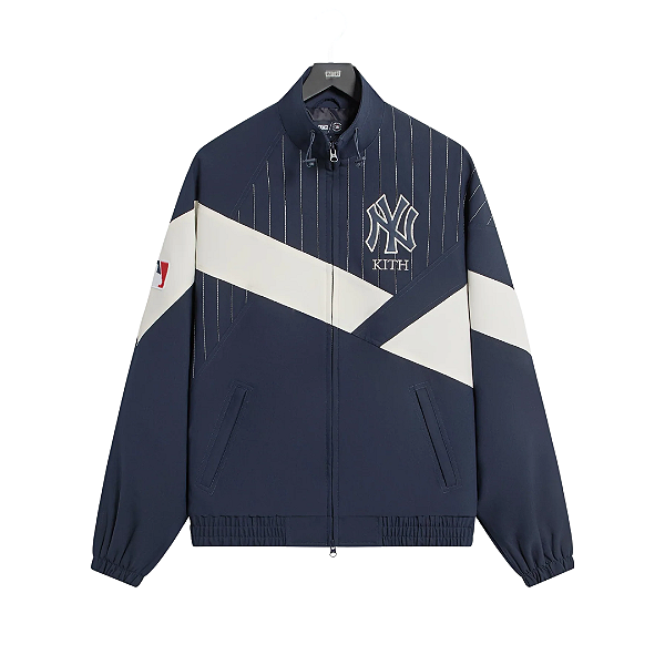 KITH x YANKEES - Jaqueta Double Weave Shiloh "Azul Marinho" -NOVO-