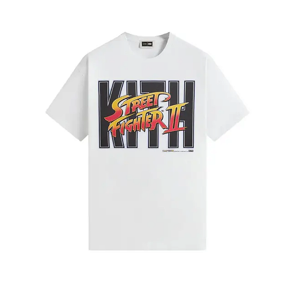 KITH x CAPCOM - Camiseta Street Fighter Ultra Vintage "Branco" -NOVO-