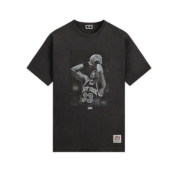 KITH x NBA - Camiseta The New York Knicks "Patrick Ewing" Vintage "Preto" -NOVO-
