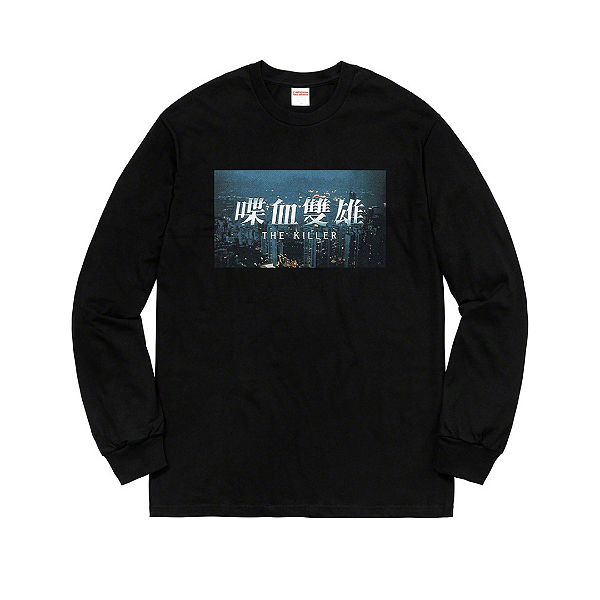 SUPREME - Camiseta Manga Longa The Killer "Preto" -NOVO-
