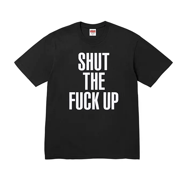 SUPREME x NUMBER N(INE) - Camiseta Shut Up "Preto" -NOVO-