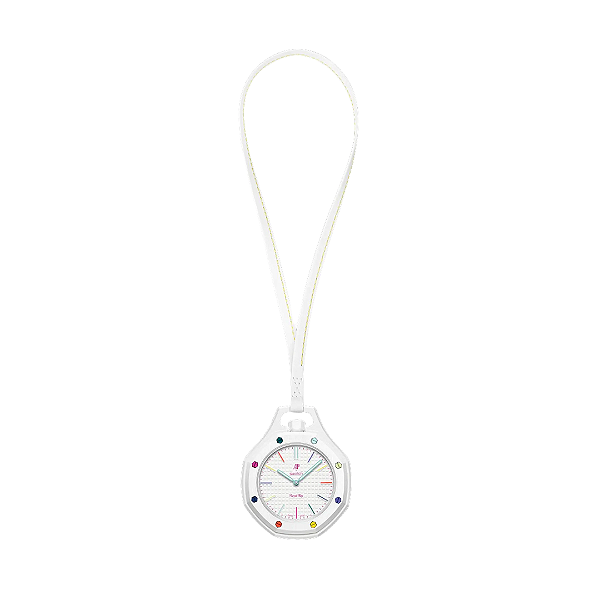 PRÉ VENDA - SWATCH x AUDEMARS PIGUET - Relógio Bioceramic Royal Pop Lépine "Huit Blanc" -NOVO-
