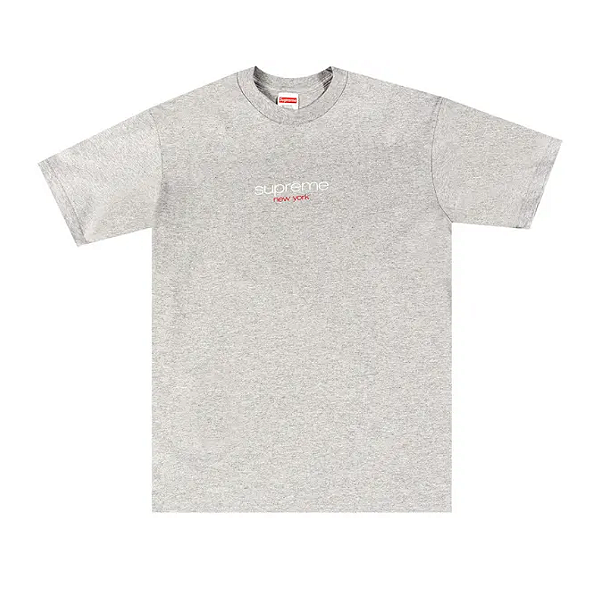 SUPREME - Camiseta Classic Logo "Cinza" -NOVO-