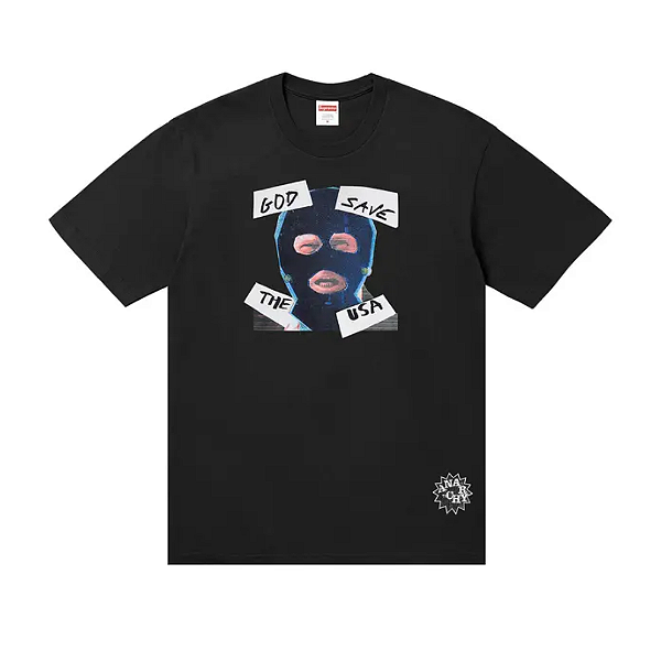 SUPREME - Camiseta God Save "Preto" -NOVO-