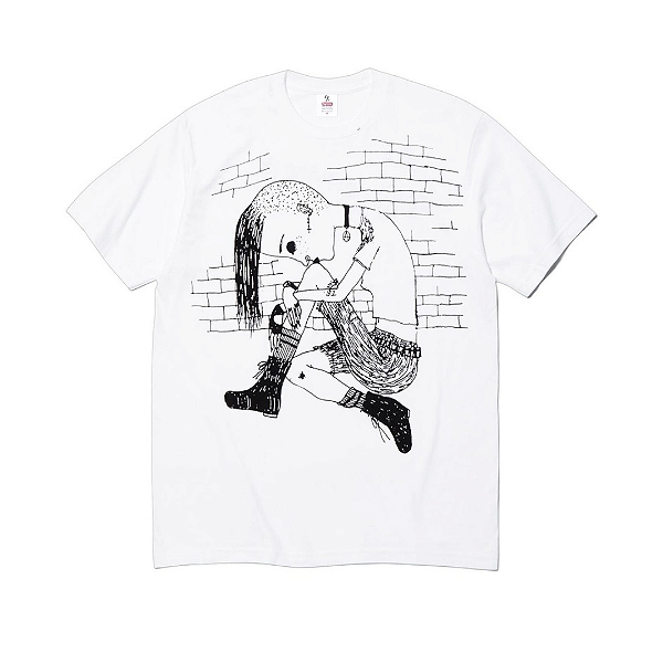 SUPREME x YOHJI YAMAMOTO - Camiseta Thinker "Branco" -NOVO-