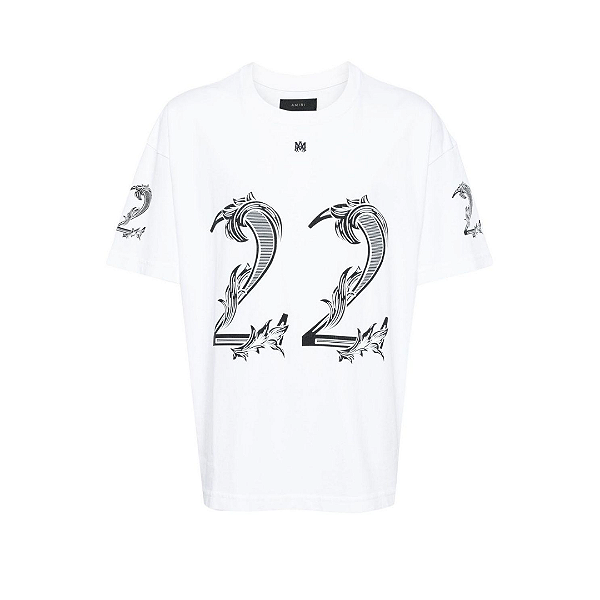 AMIRI - Camiseta 22 Logo Print "Branco" -NOVO-