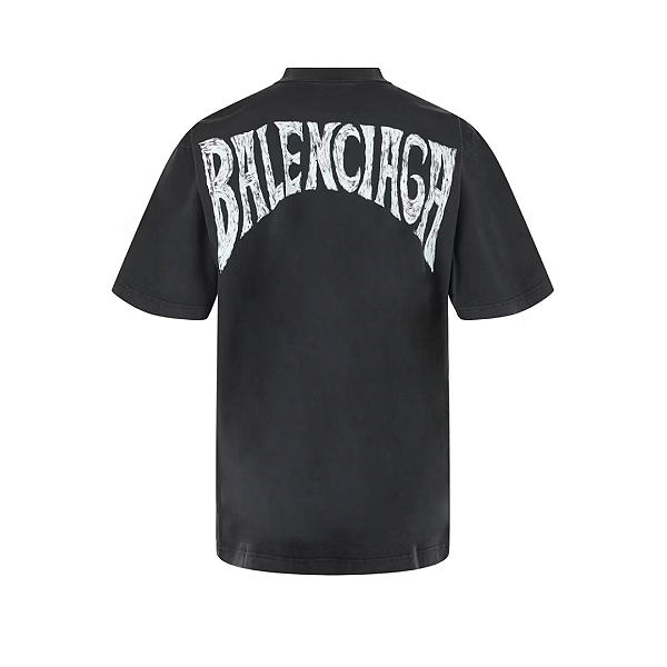 BALENCIAGA - Camiseta Hand Drawn "Preto" -NOVO-