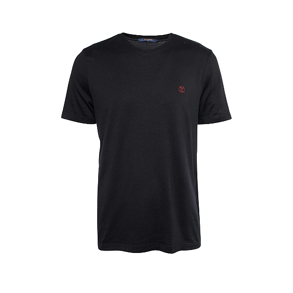 LOUIS VUITTON - Camiseta Logo Embroidered "Preto" -NOVO-