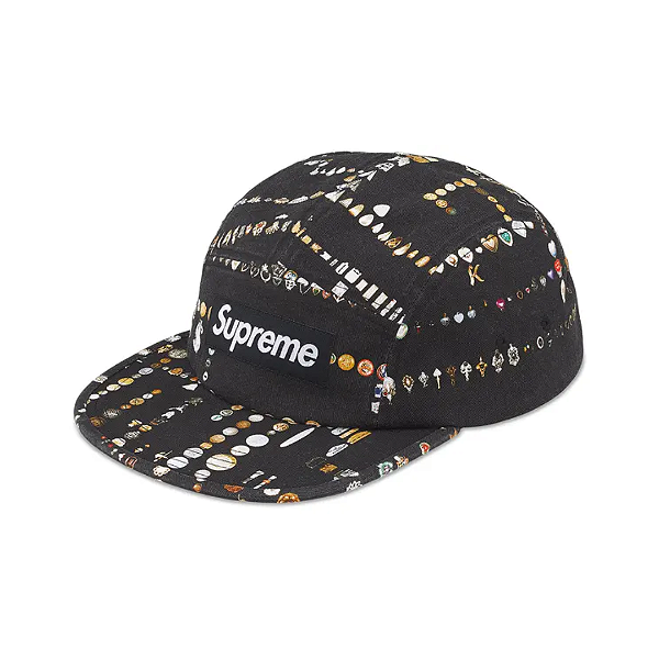 SUPREME x MIKE KELLEY - Boné Camp "Preto" -NOVO-