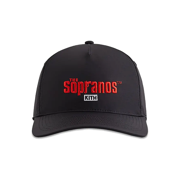 KITH x SOPRANOS - Boné Nylon Bay Low Pich Crown "Preto" -NOVO-