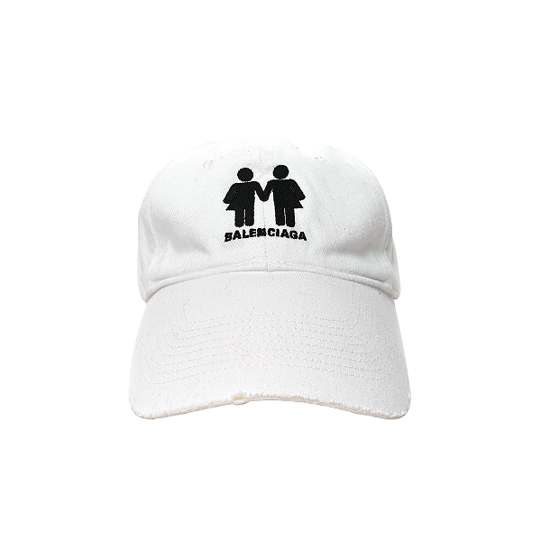 BALENCIAGA - Boné Cotton Drill Pride "Branco" -NOVO-