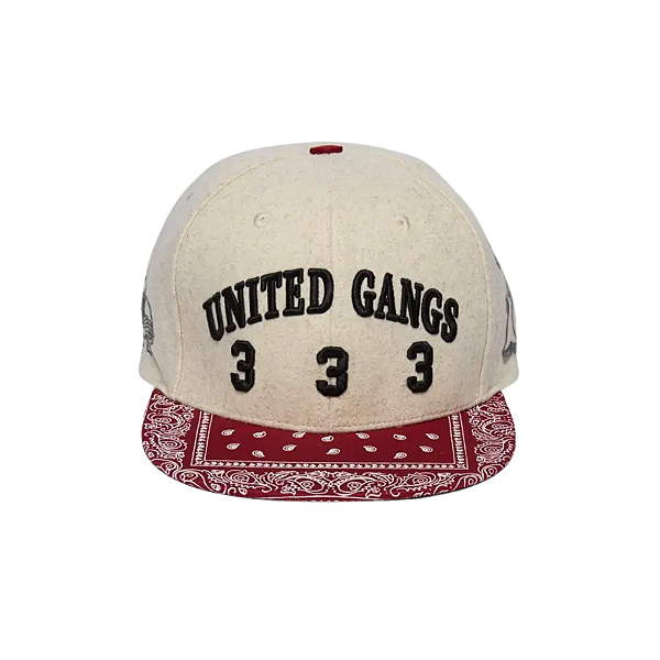 PDF CHANNEL - Boné United Baseball "Beige/Vermelho" -NOVO-