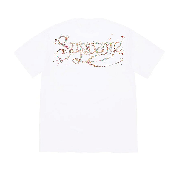 SUPREME - Camiseta Gems "Branco" -NOVO-