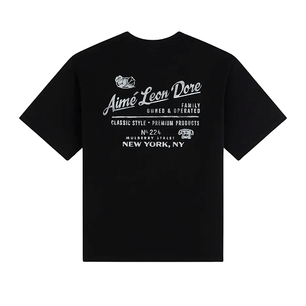 AIMÉ LEON DORE - Camiseta Neighborhood "Preto" -NOVO-