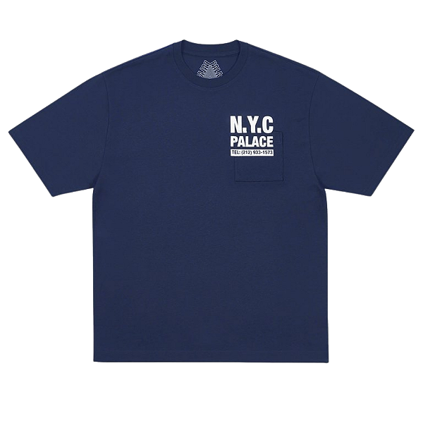 PALACE - Camiseta Shop Numbers "Azul Marinho" -NOVO-
