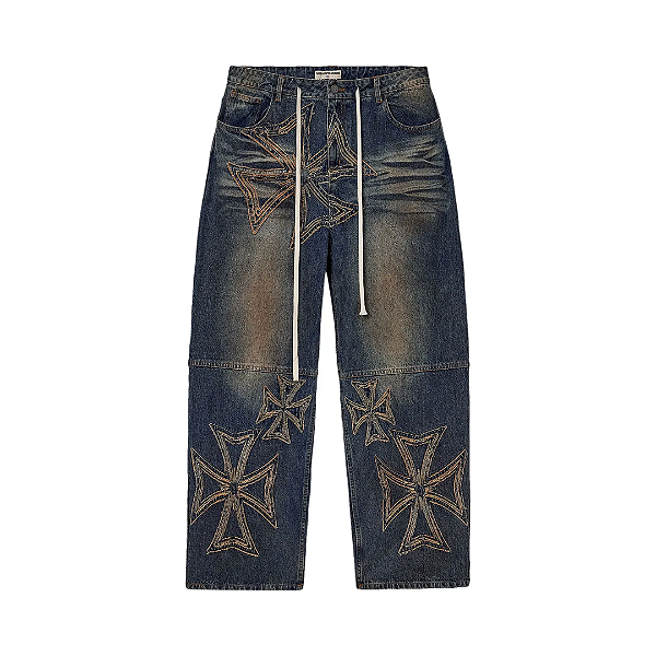 VALE LIVES FOREVER - Calça Motocroxx Rinsed "Midwash" -NOVO-