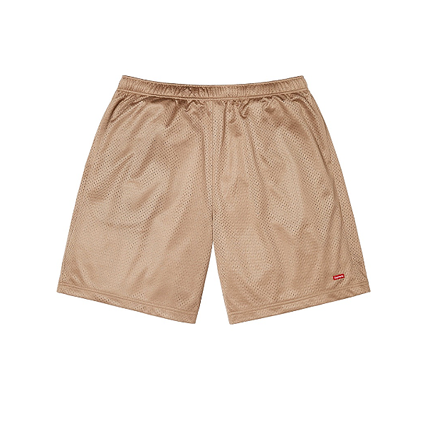 SUPREME - Bermuda Small Box Baggy Mesh SS25 "Marrom" -NOVO-