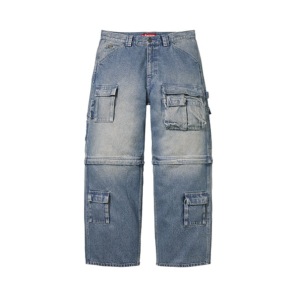 SUPREME - Calça Utility Zip-Off SS26 "Azul" -NOVO-