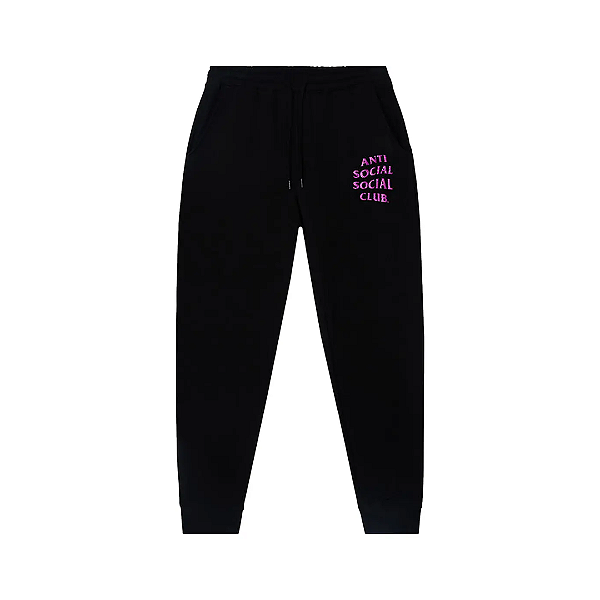 ANTI SOCIAL SOCIAL CLUB - Calça De Moletom Traveler "Preto" -NOVO-