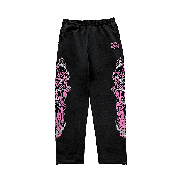 WARREN LOTAS - Calça De Moletom Three Reapers "Preto" -NOVO-