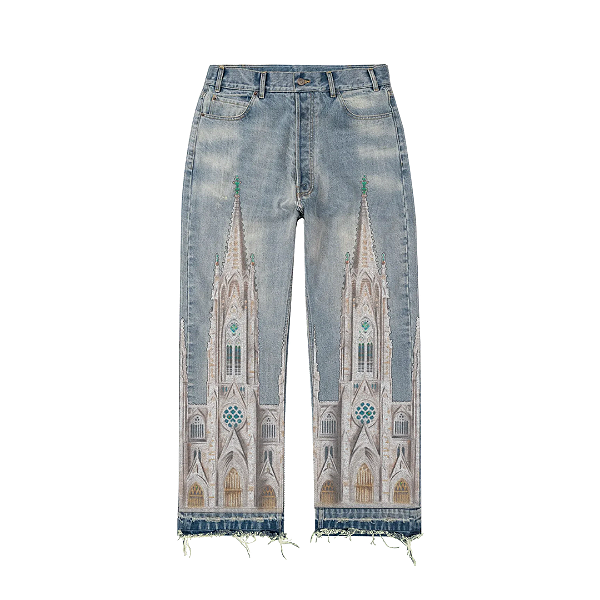 BRAVEST STUDIOS - Calça Cathedral "Azul" -NOVO-