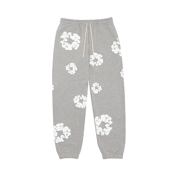 DENIM TEARS - Calça De Moletom The Cotton Wreath "Cinza" -NOVO-