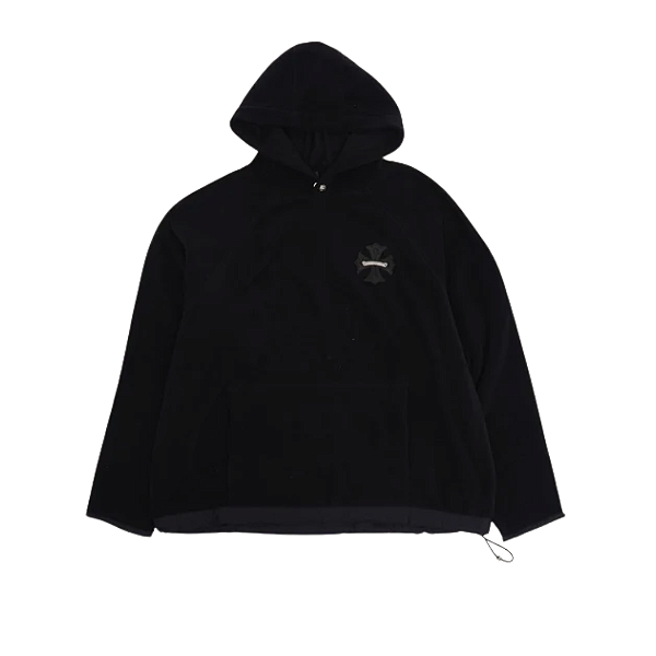 CHROME HEARTS - Moletom Fleece Plus Cross Patch "Preto" -NOVO-