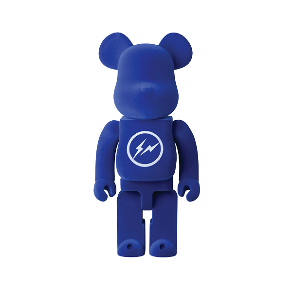 PRÉ VENDA - MEDICOM TOY X FRAGMENT- Boneco Bearbrick 100% & 400% "Blue" -NOVO-