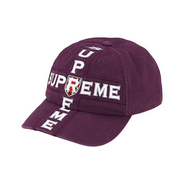 SUPREME - Boné Cross 6-Panel FW26 "Roxo" -NOVO-
