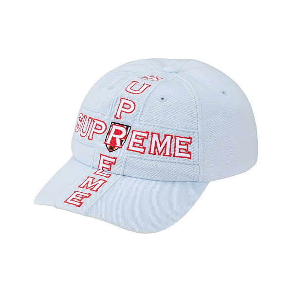SUPREME - Boné Cross 6-Panel FW26 "Azul Claro" -NOVO-