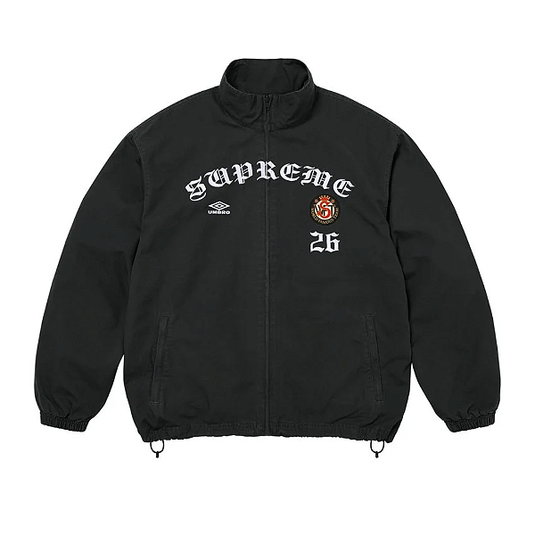 SUPREME x UMBRO - Jaqueta Cotton Ripstop Track FW26 "Preto" -NOVO-