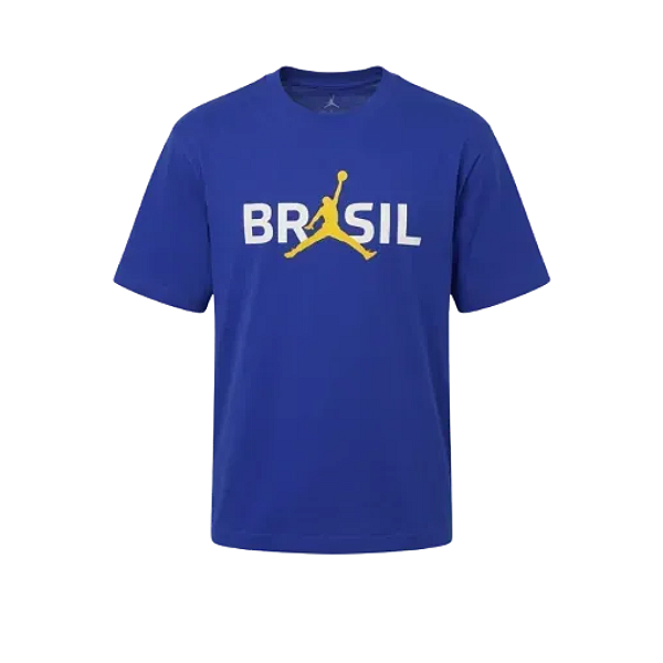 NIKE x JORDAN - Camiseta Brasil Air 85 "Azul" -NOVO-