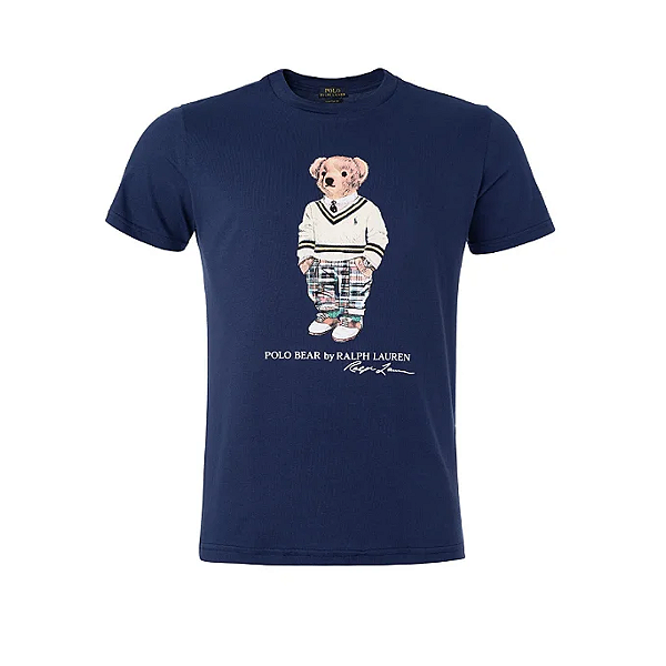 POLO RALPH LAUREN - Camiseta Polo Bear Sweater "Azul Marinho" -NOVO-