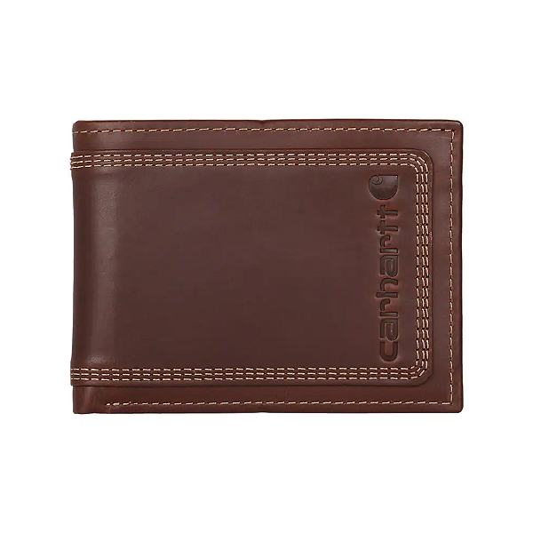 CARHARTT - Carteira Leather Triple-Stitched Passcase "Marrom" -NOVO-