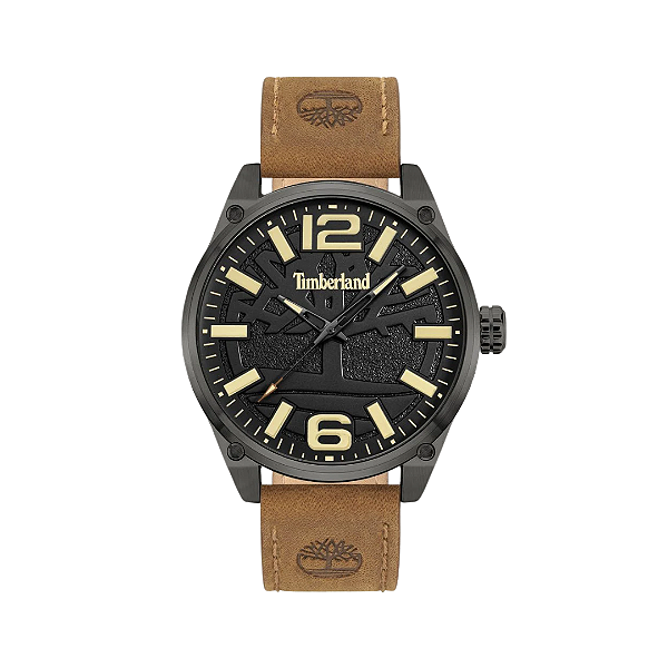 TIMBERLAND - Relógio Quartzo Ripley-Z Analog "Preto/Marrom" -NOVO-