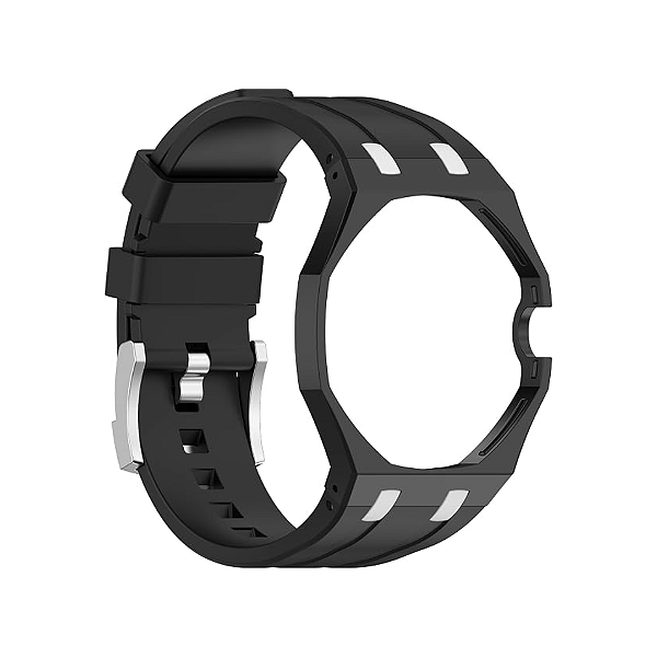 SXMINCXUBO - Pulseira Para Swatch x AP Royal Pop "Preto/Branco" -NOVO-