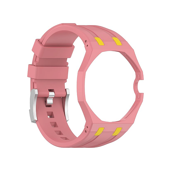 SXMINCXUBO - Pulseira Para Swatch x AP Royal Pop "Rosa/Amarelo" -NOVO-