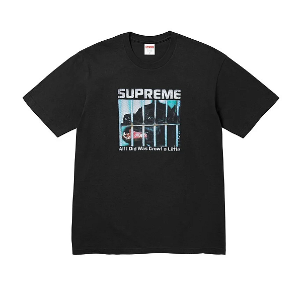 SUPREME - Camiseta Growl FW26 "Preto" -NOVO-
