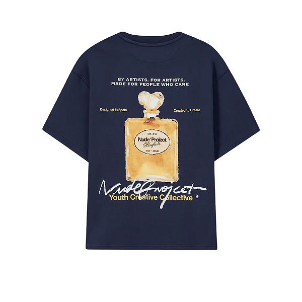 NUDE PROJECT - Camiseta Scotch "Azul Marinho" -NOVO-
