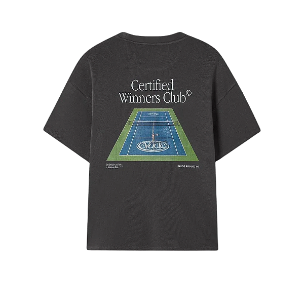 NUDE PROJECT - Camiseta Tennis "Cinza" -NOVO-