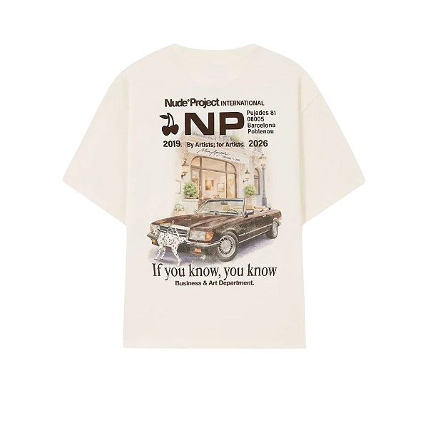 NUDE PROJECT - Camiseta IYKYK "Bege" -NOVO-